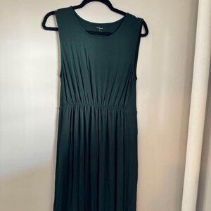 Womens Large dark green dress